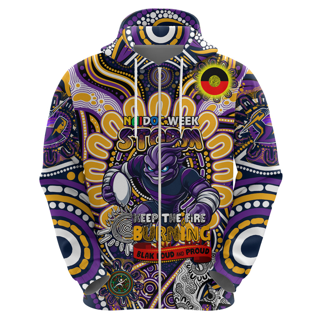 Custom NAIDOC Week 2024 Storm Hoodie Mascot Rugby - Vibe Hoodie Shop
