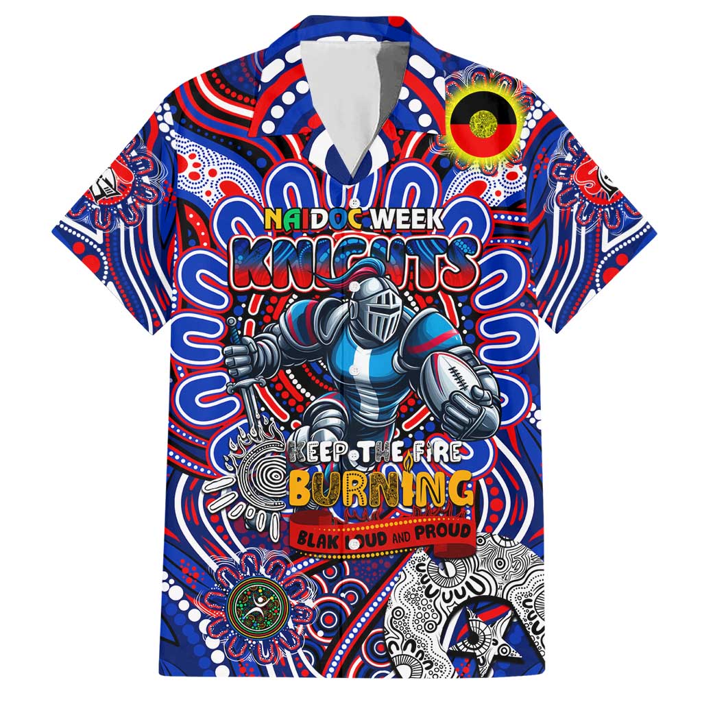 Custom NAIDOC Week 2024 Knights Hawaiian Shirt Mascot Rugby - Vibe Hoodie Shop