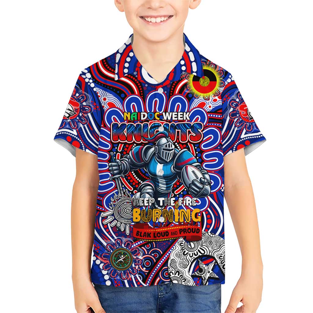 Custom NAIDOC Week 2024 Knights Hawaiian Shirt Mascot Rugby - Vibe Hoodie Shop