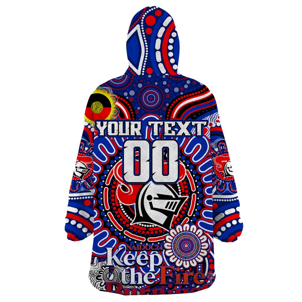 Custom NAIDOC Week 2024 Knights Wearable Blanket Hoodie Mascot Rugby - Vibe Hoodie Shop