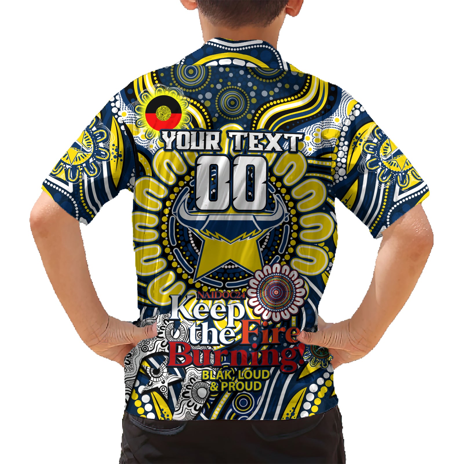 Custom NAIDOC Week 2024 Cowboys Hawaiian Shirt Mascot Rugby - Vibe Hoodie Shop