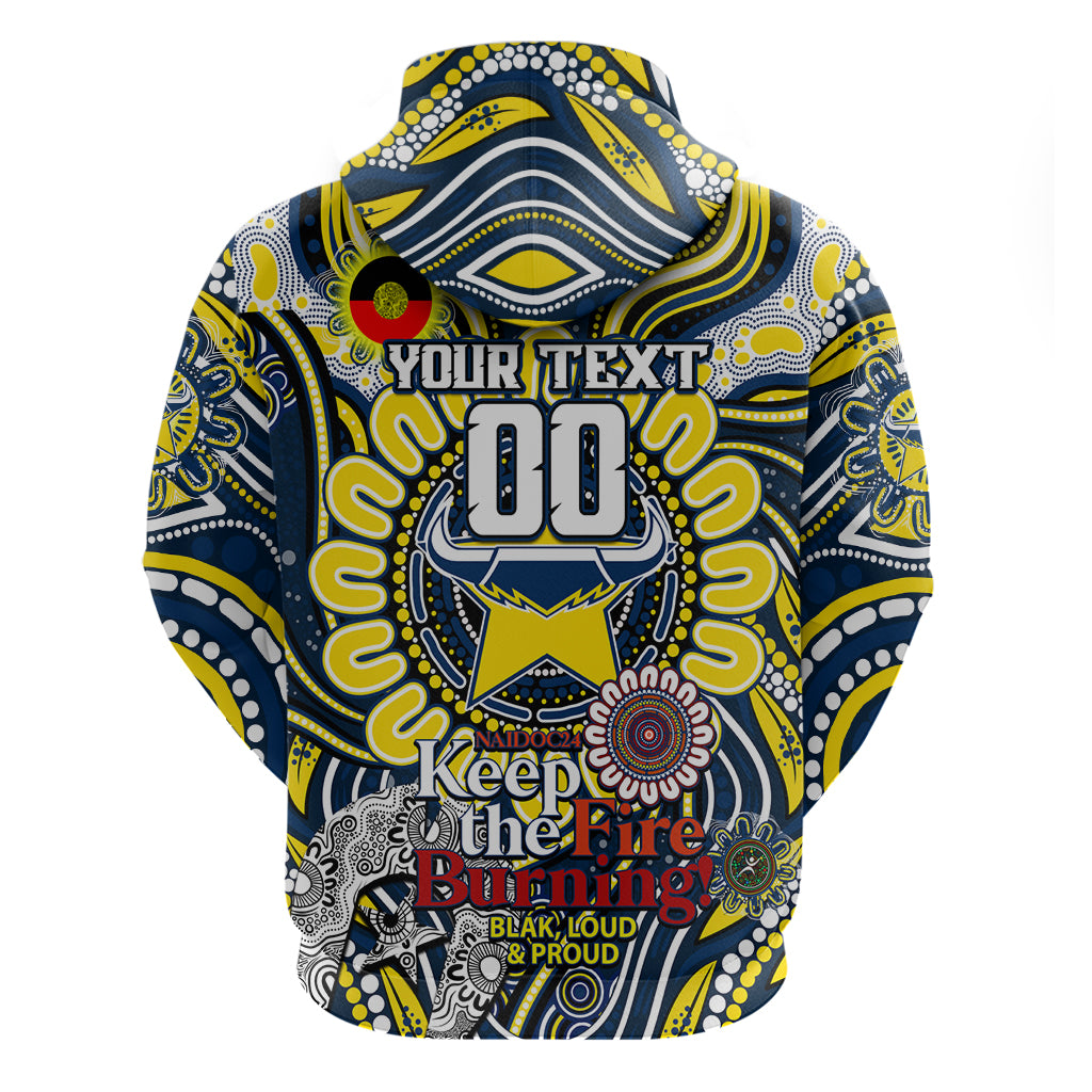 Custom NAIDOC Week 2024 Cowboys Hoodie Mascot Rugby - Vibe Hoodie Shop