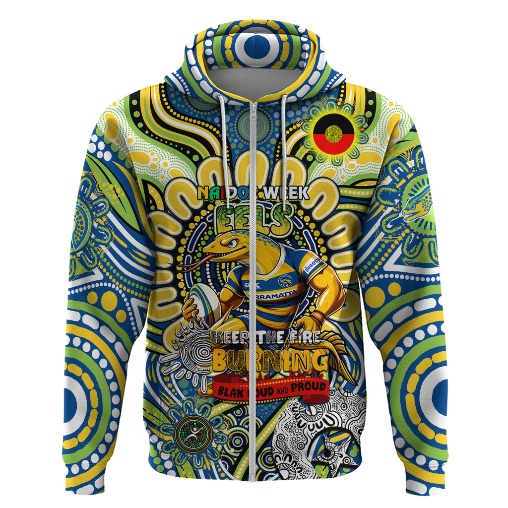 Custom NAIDOC Week 2024 Eels Hoodie Mascot Rugby - Vibe Hoodie Shop