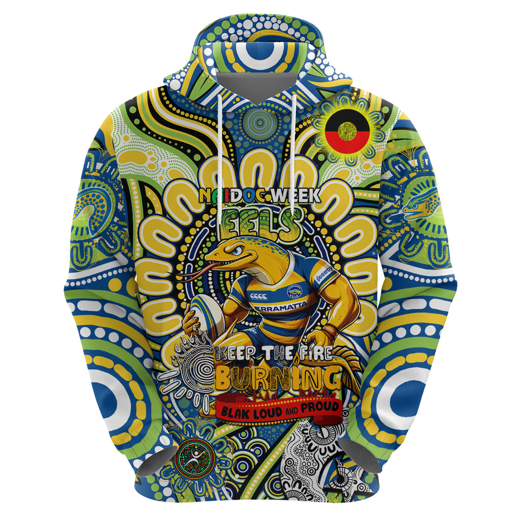 Custom NAIDOC Week 2024 Eels Hoodie Mascot Rugby - Vibe Hoodie Shop