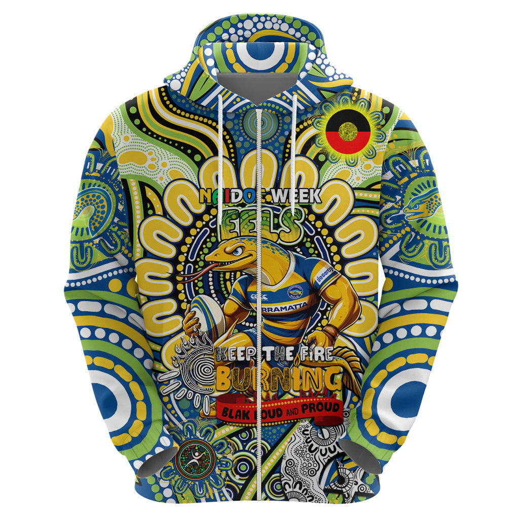 Custom NAIDOC Week 2024 Eels Hoodie Mascot Rugby - Vibe Hoodie Shop