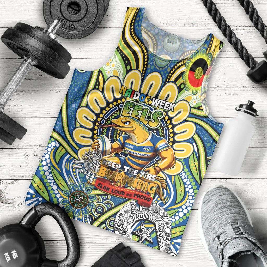 Custom NAIDOC Week 2024 Eels Men Tank Top Mascot Rugby - Vibe Hoodie Shop