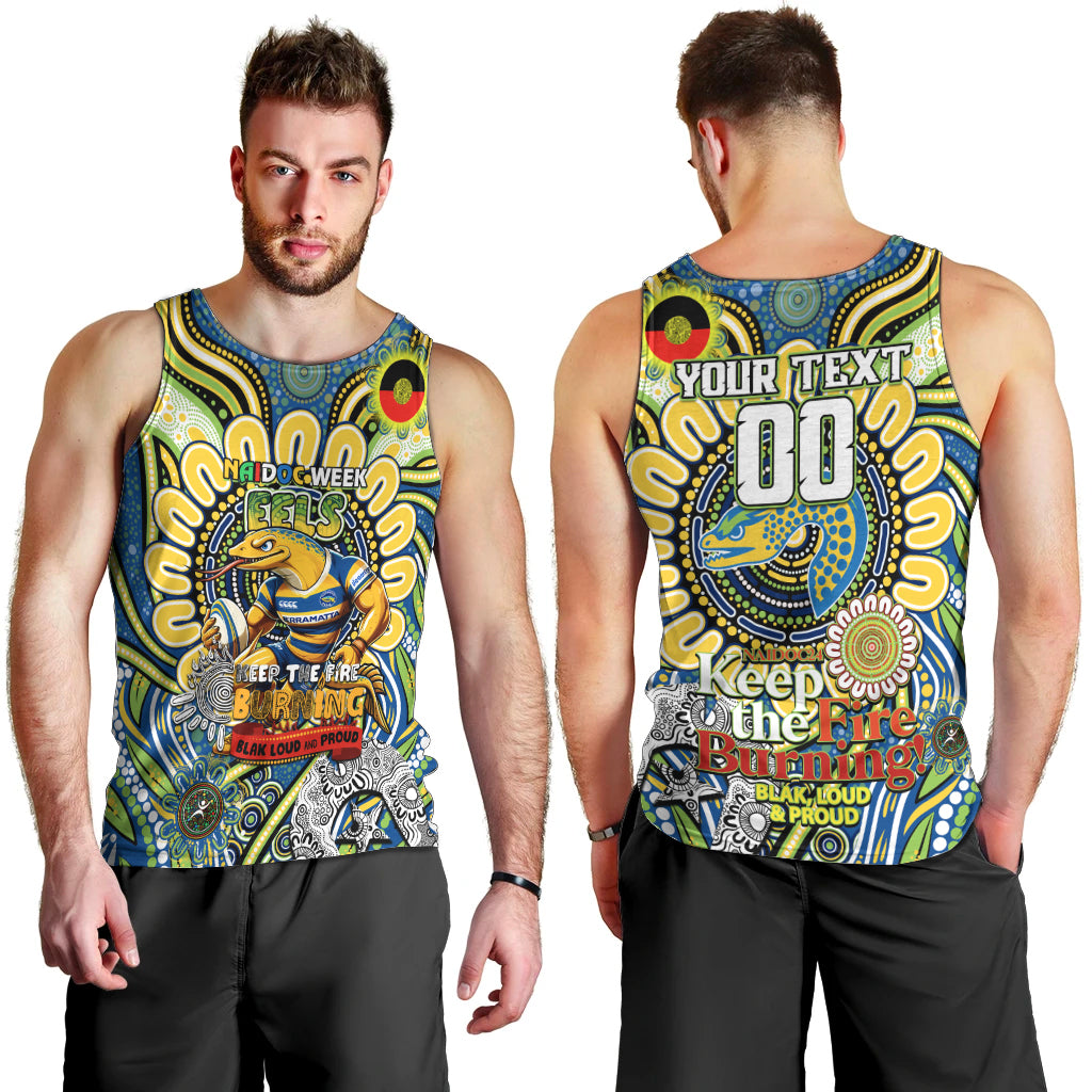 Custom NAIDOC Week 2024 Eels Men Tank Top Mascot Rugby - Vibe Hoodie Shop