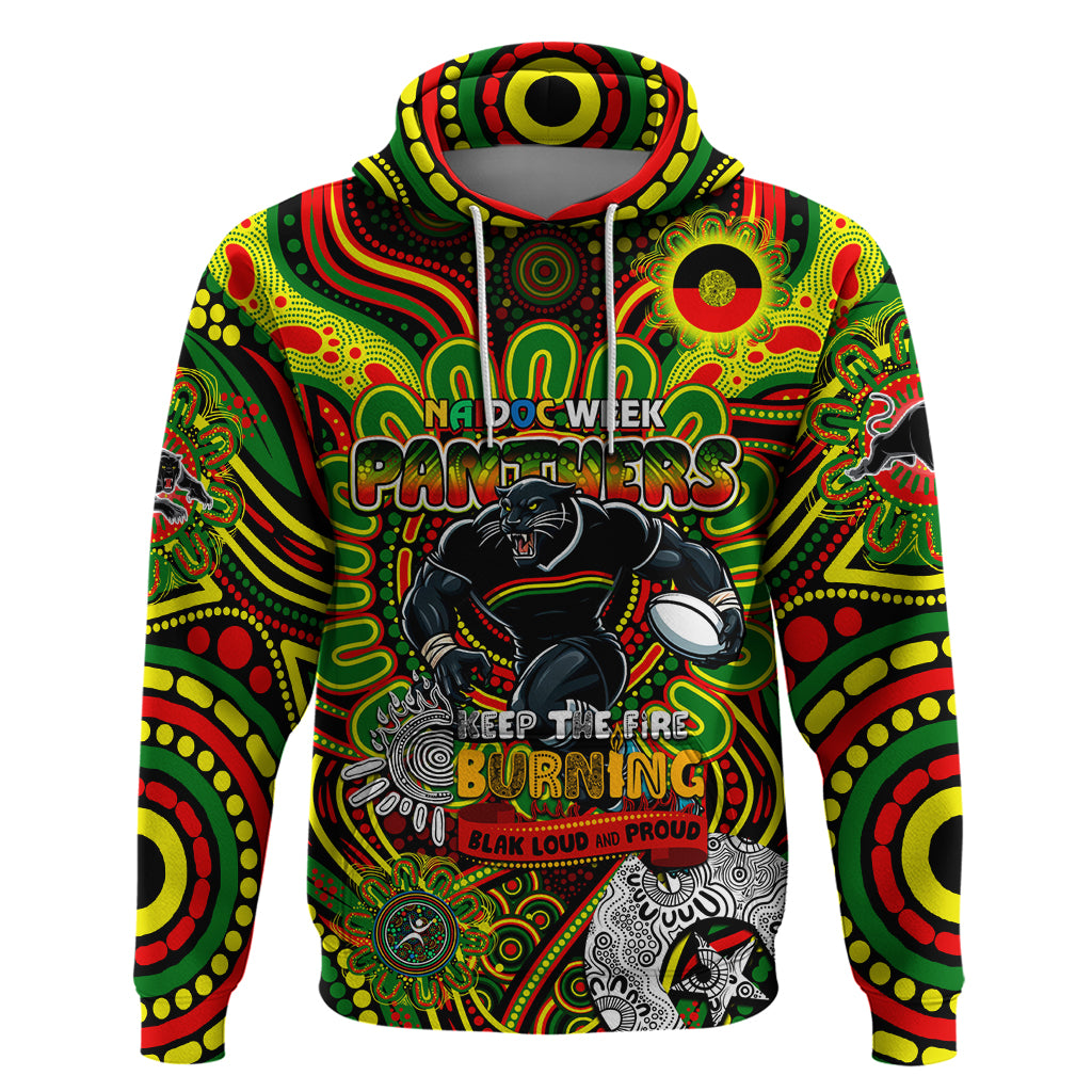 Custom NAIDOC Week 2024 Panthers Hoodie Mascot Rugby - Vibe Hoodie Shop