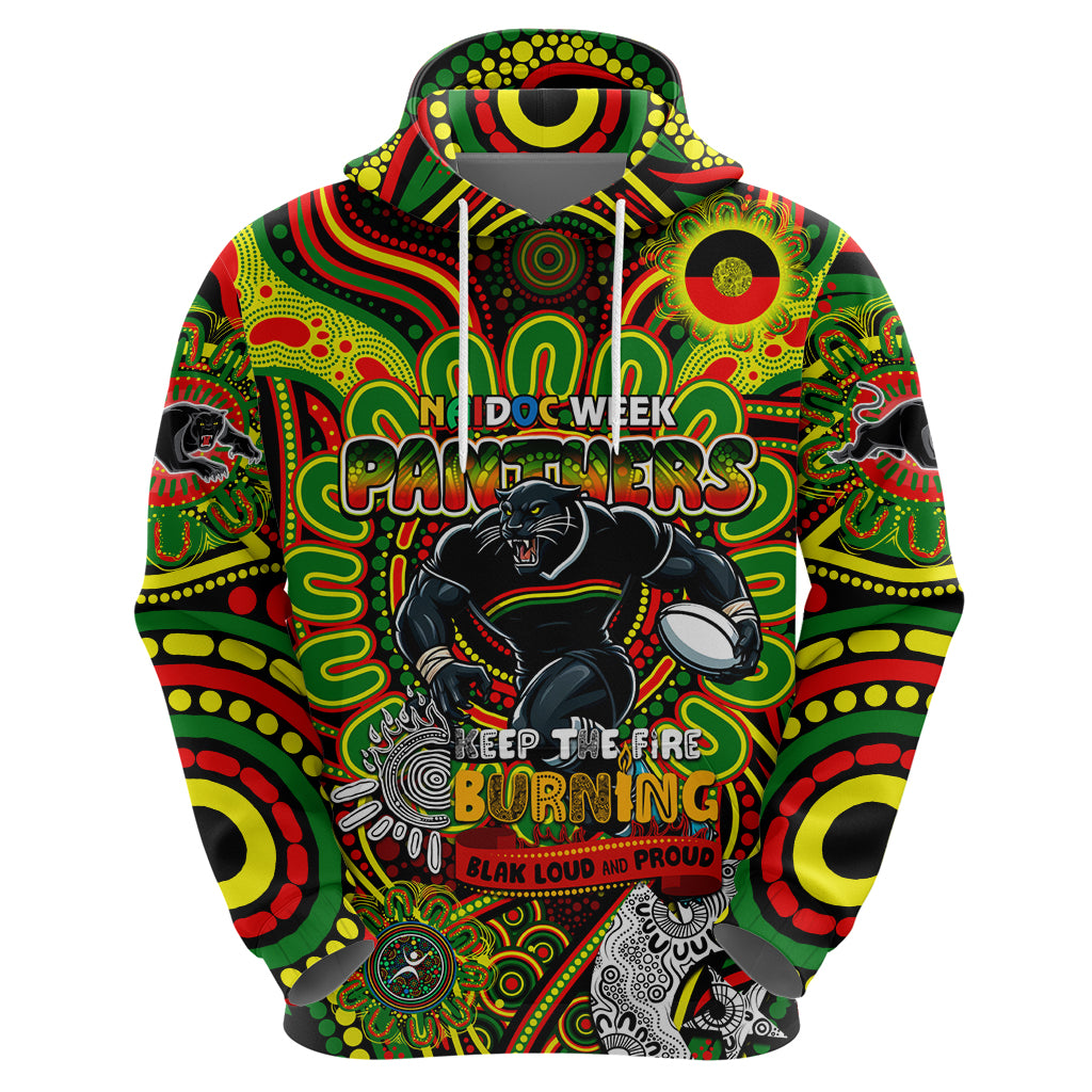 Custom NAIDOC Week 2024 Panthers Hoodie Mascot Rugby - Vibe Hoodie Shop