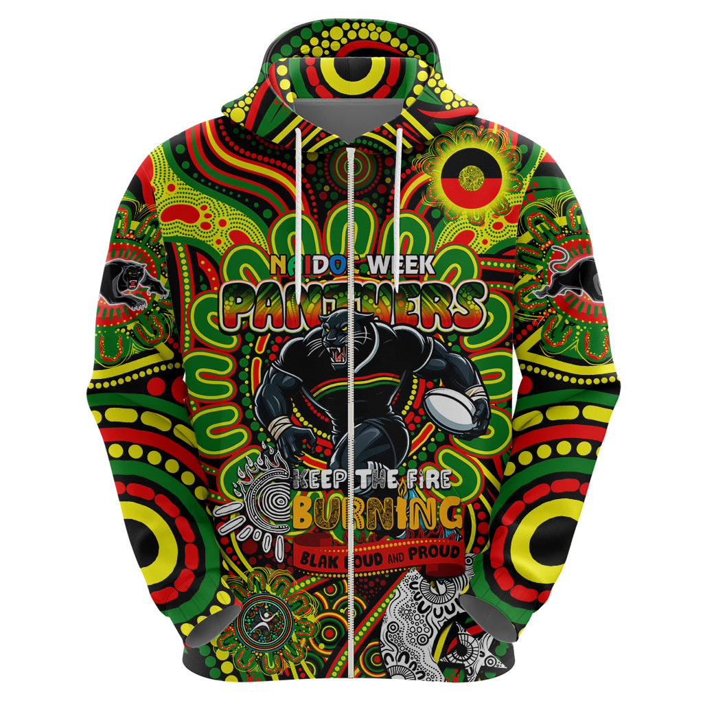 Custom NAIDOC Week 2024 Panthers Hoodie Mascot Rugby - Vibe Hoodie Shop