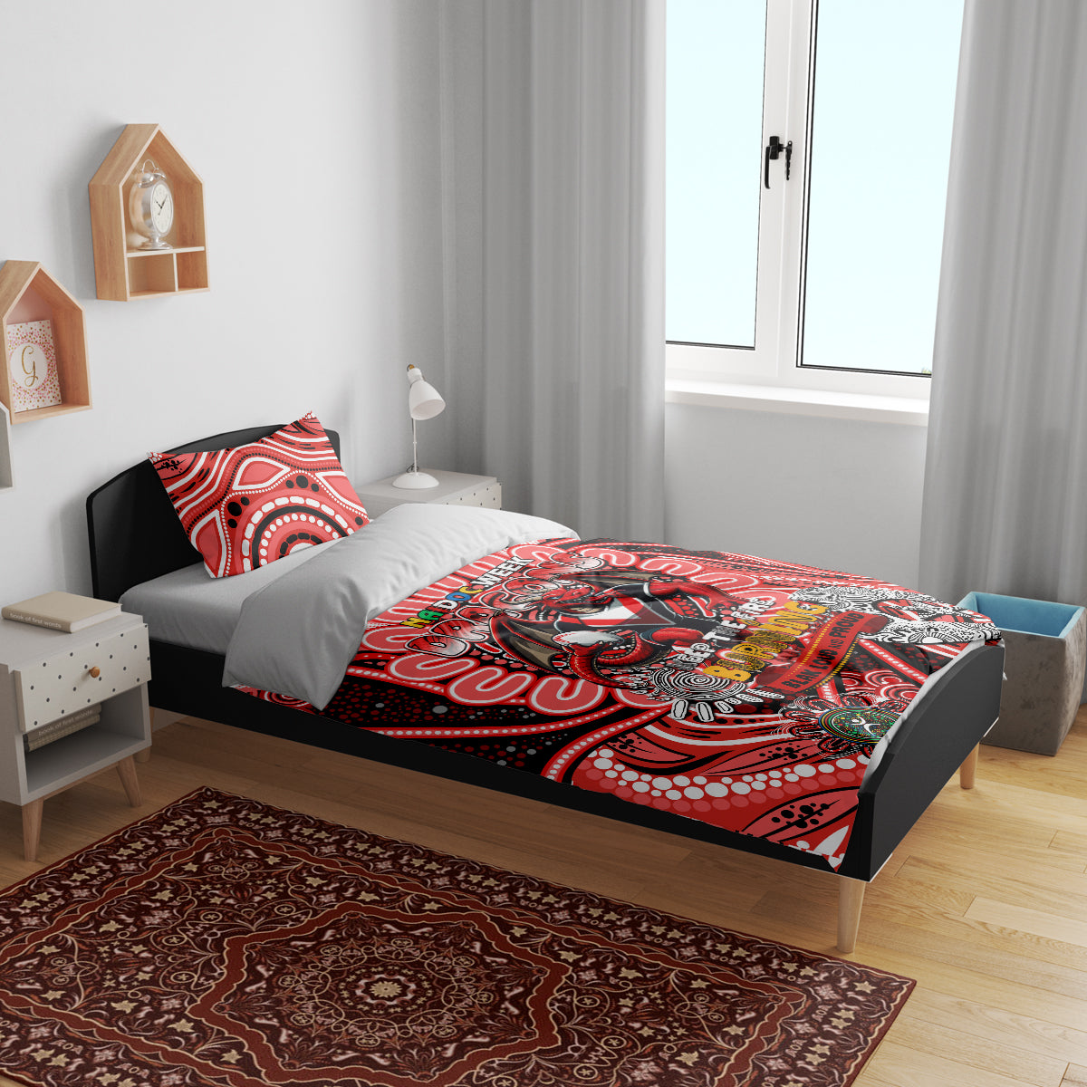 NAIDOC Week 2024 Dragons Bedding Set Mascot Rugby - Vibe Hoodie Shop