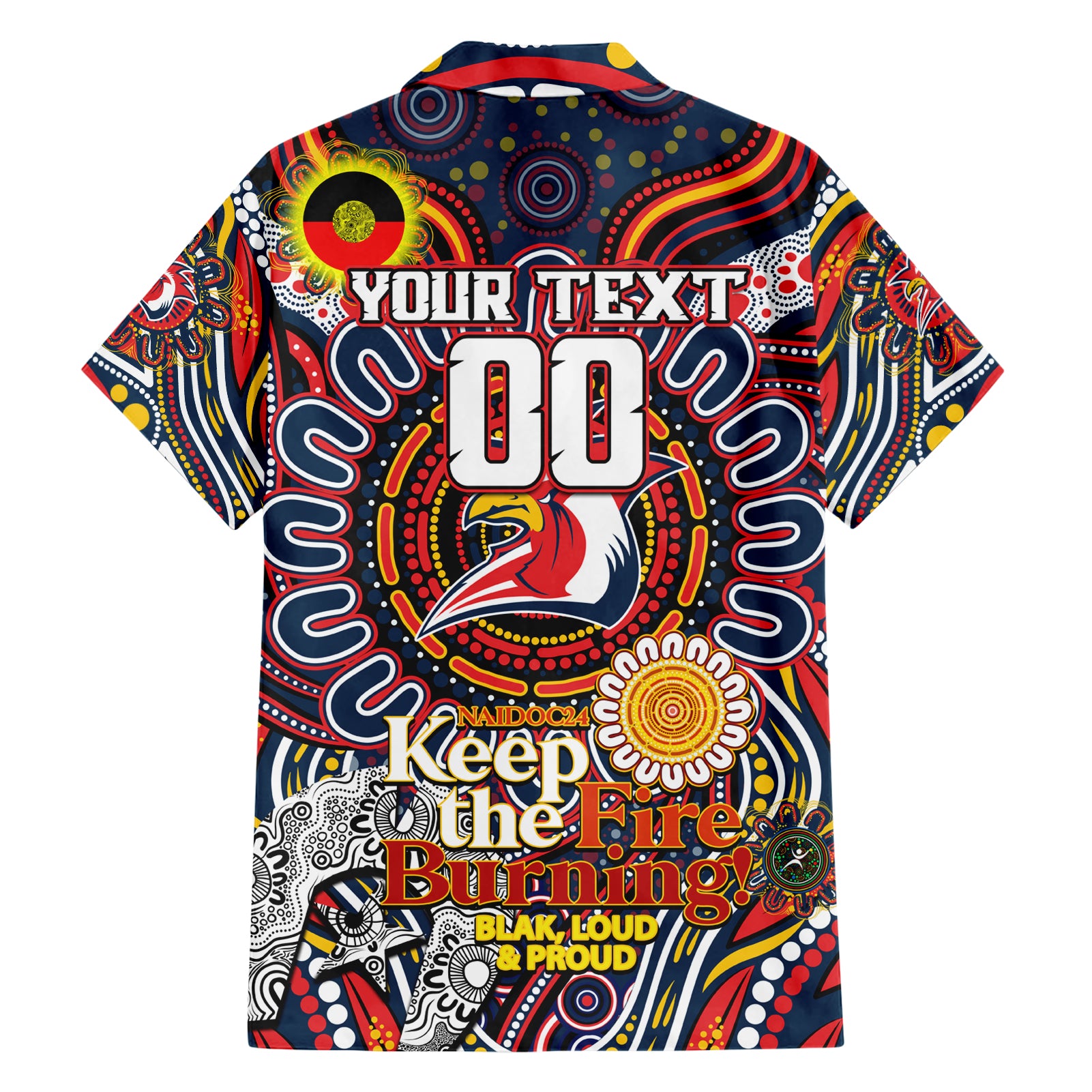 Custom NAIDOC Week 2024 Roosters Hawaiian Shirt Mascot Rugby - Vibe Hoodie Shop