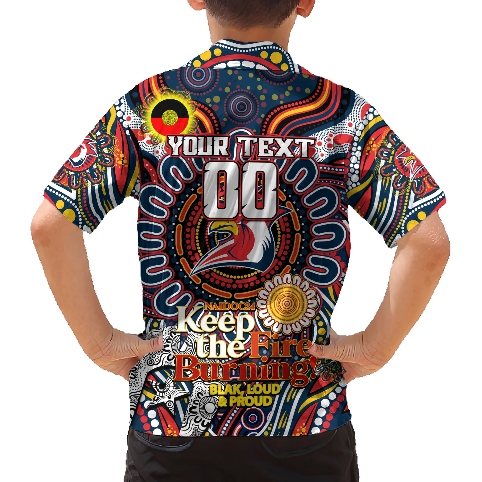 Custom NAIDOC Week 2024 Roosters Hawaiian Shirt Mascot Rugby - Vibe Hoodie Shop