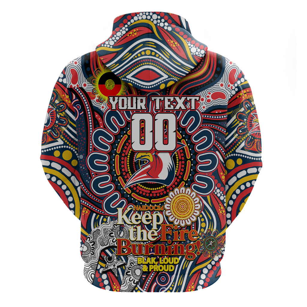 Custom NAIDOC Week 2024 Roosters Hoodie Mascot Rugby - Vibe Hoodie Shop