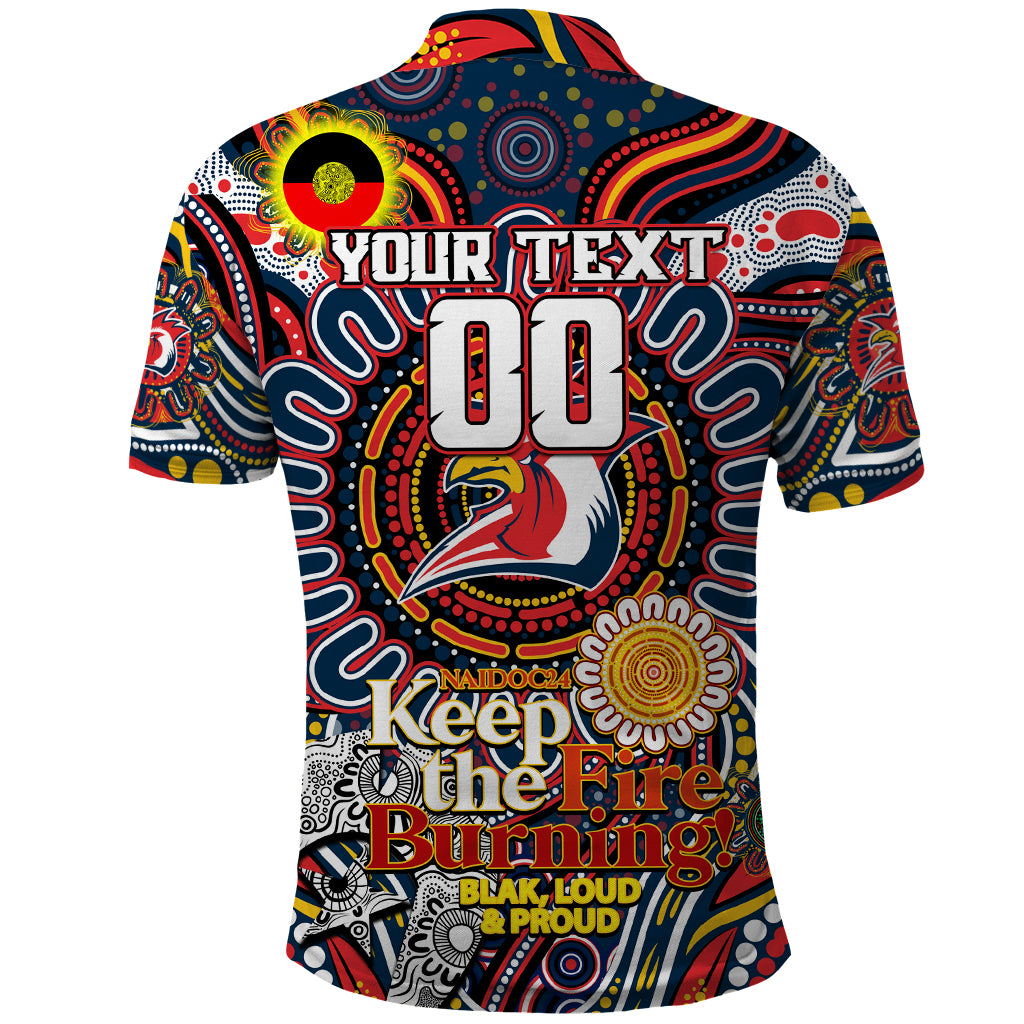 Custom NAIDOC Week 2024 Roosters Polo Shirt Mascot Rugby - Vibe Hoodie Shop