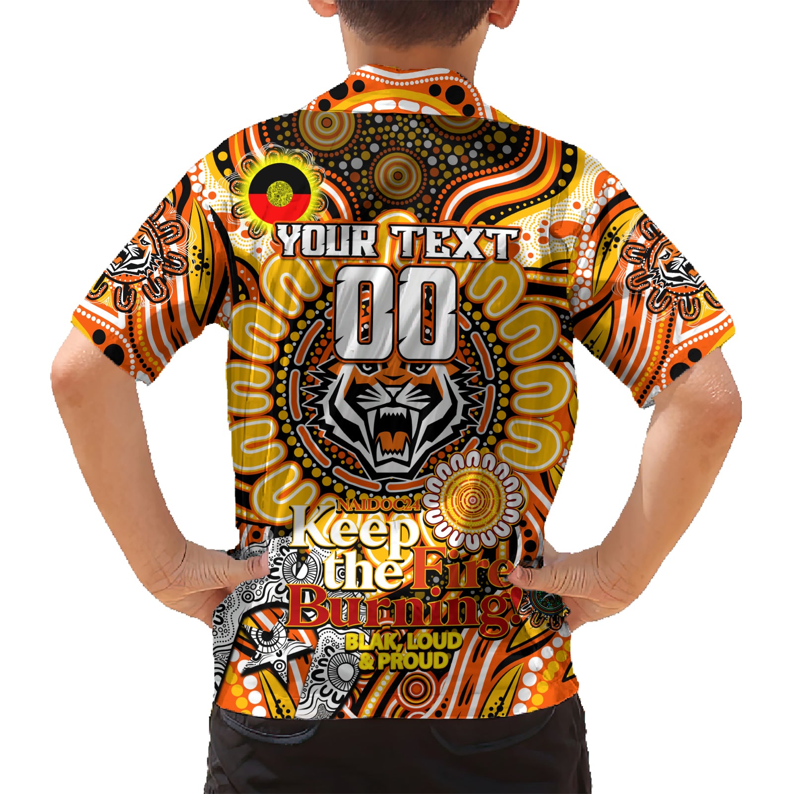 Custom NAIDOC Week 2024 Tigers Hawaiian Shirt Mascot Rugby - Vibe Hoodie Shop