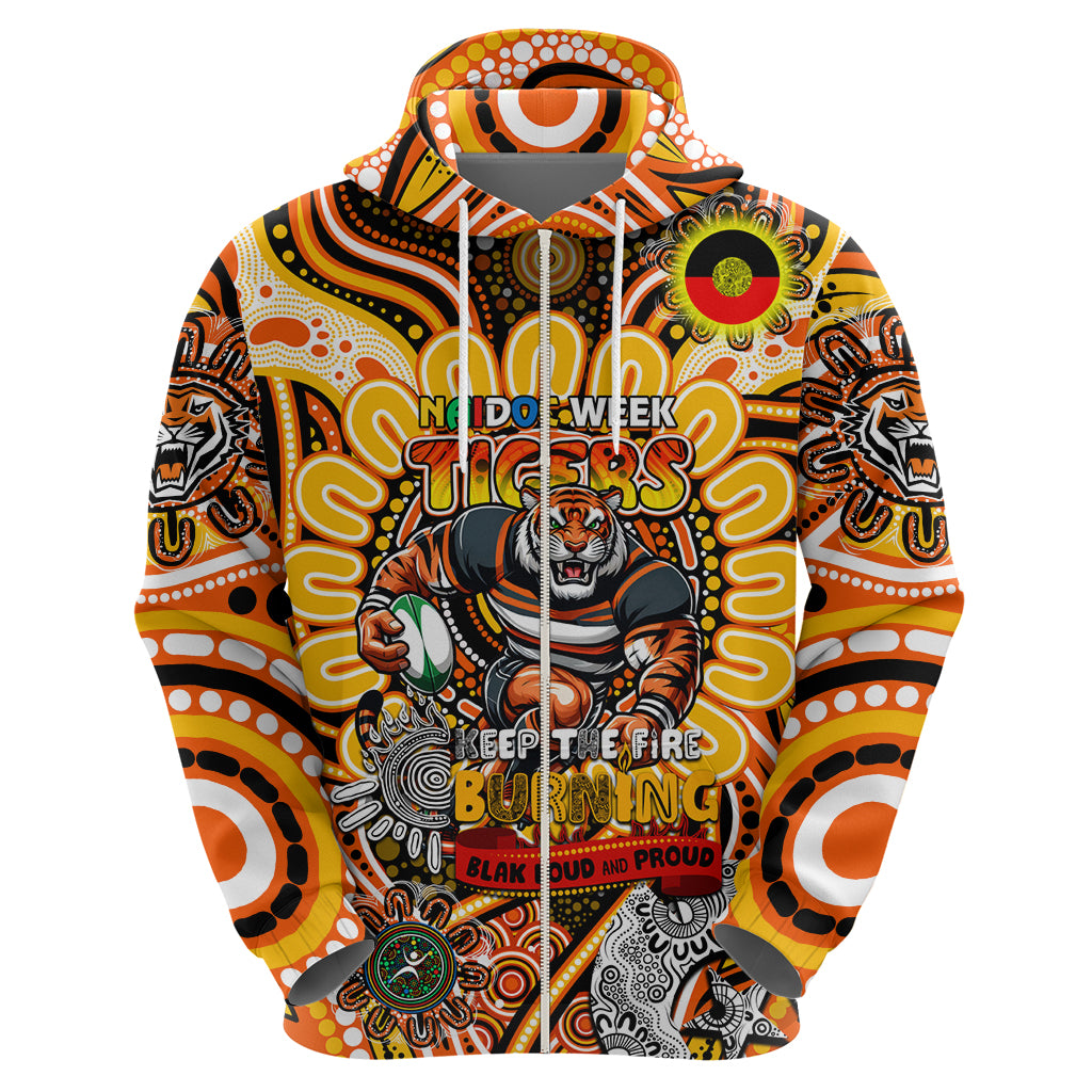 Custom NAIDOC Week 2024 Tigers Hoodie Mascot Rugby - Vibe Hoodie Shop