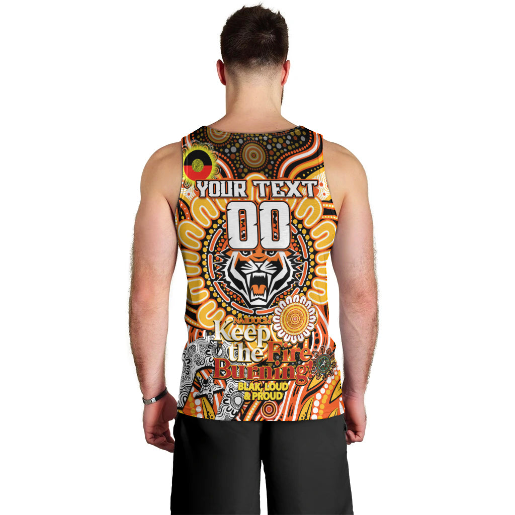 Custom NAIDOC Week 2024 Tigers Men Tank Top Mascot Rugby - Vibe Hoodie Shop