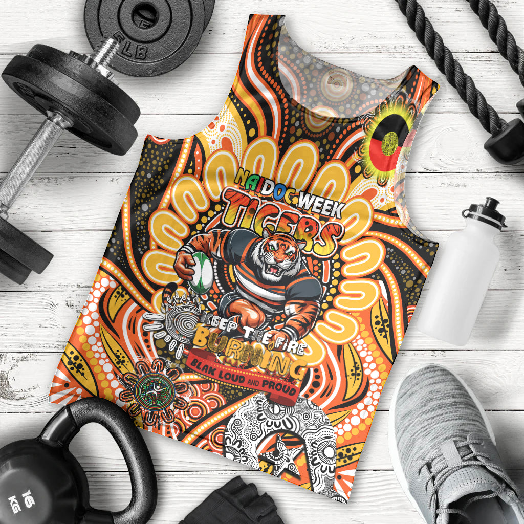 Custom NAIDOC Week 2024 Tigers Men Tank Top Mascot Rugby - Vibe Hoodie Shop