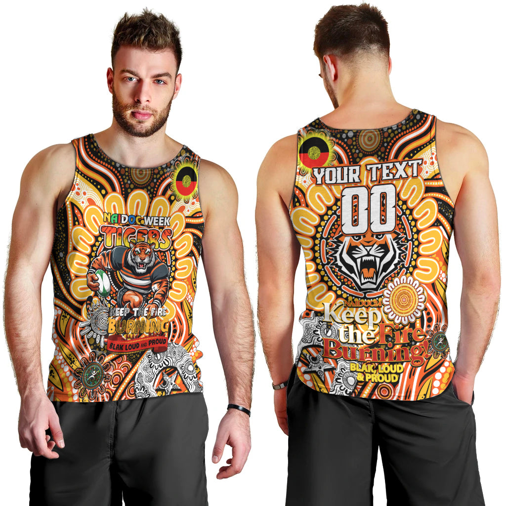 Custom NAIDOC Week 2024 Tigers Men Tank Top Mascot Rugby - Vibe Hoodie Shop