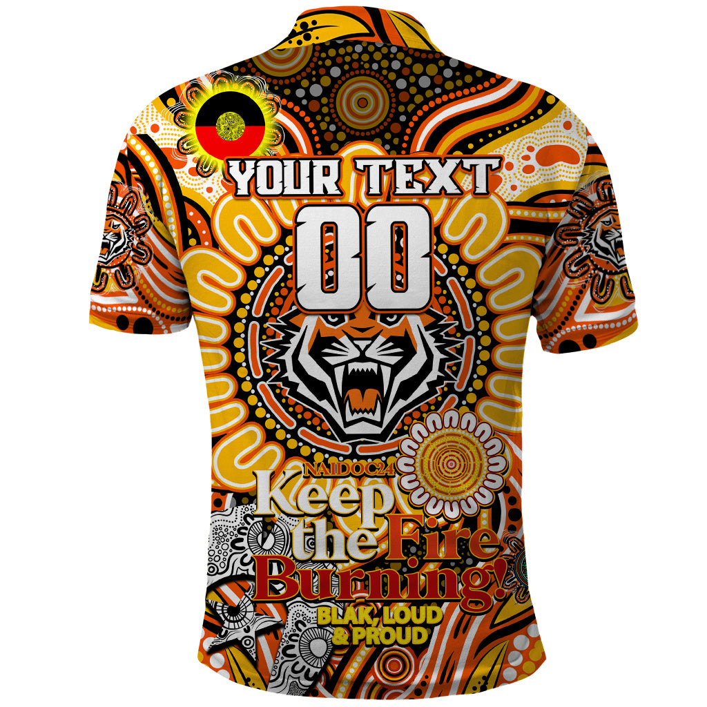 Custom NAIDOC Week 2024 Tigers Polo Shirt Mascot Rugby - Vibe Hoodie Shop