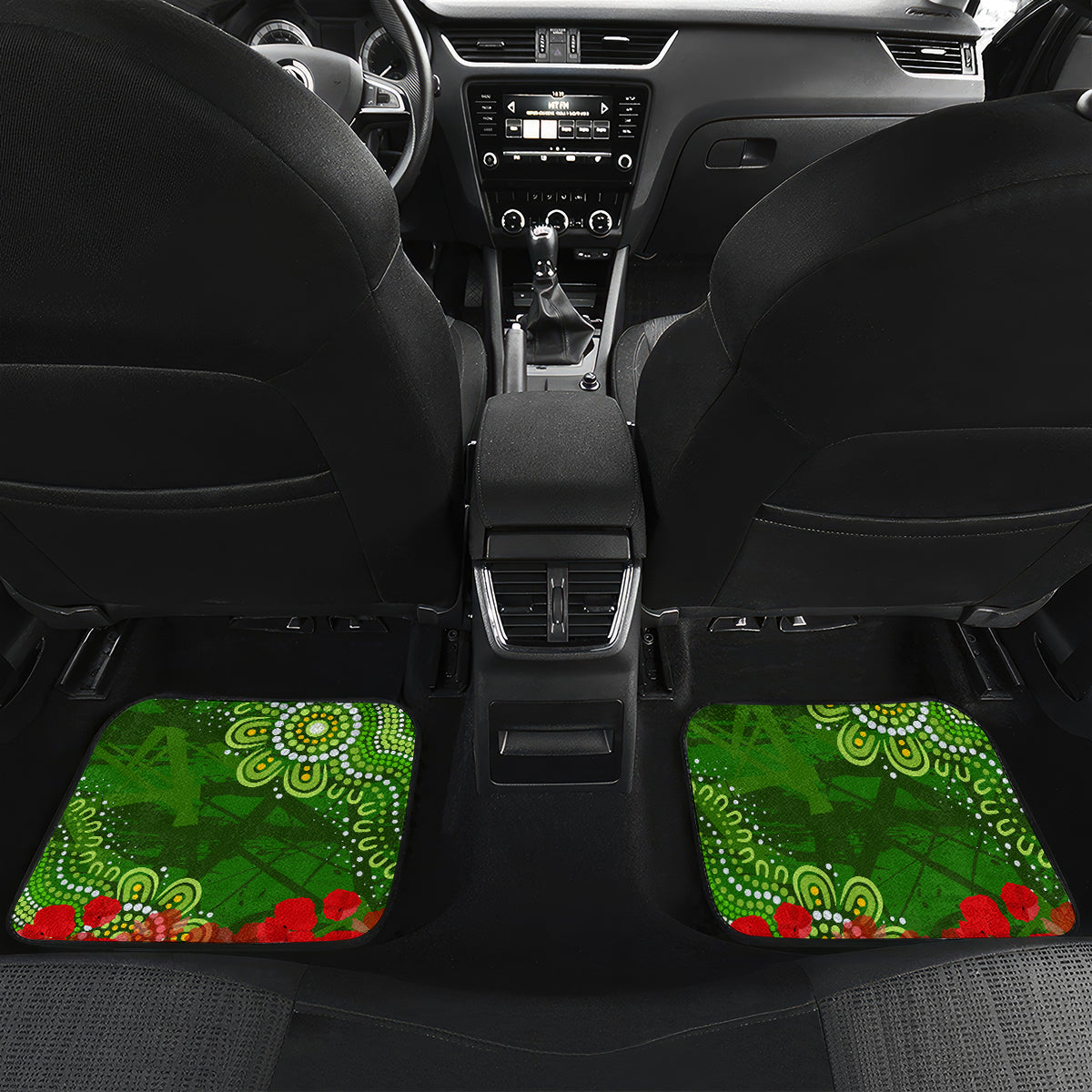 Personalised Australia Rugby Raiders ANZAC Car Mats Canberra Scratch Style