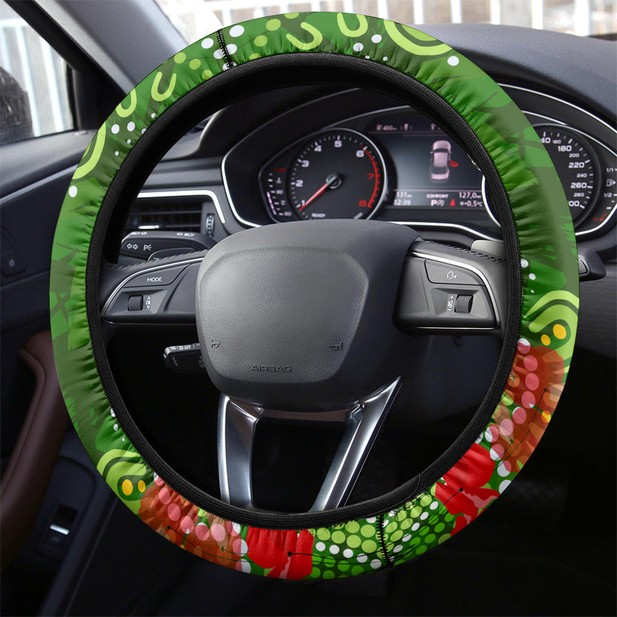 Personalised Australia Rugby Raiders ANZAC Steering Wheel Cover Canberra Scratch Style