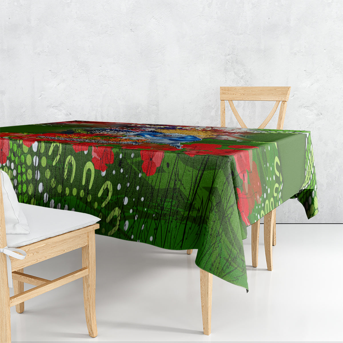 Personalised Australia Rugby Raiders ANZAC Tablecloth Canberra Scratch Style
