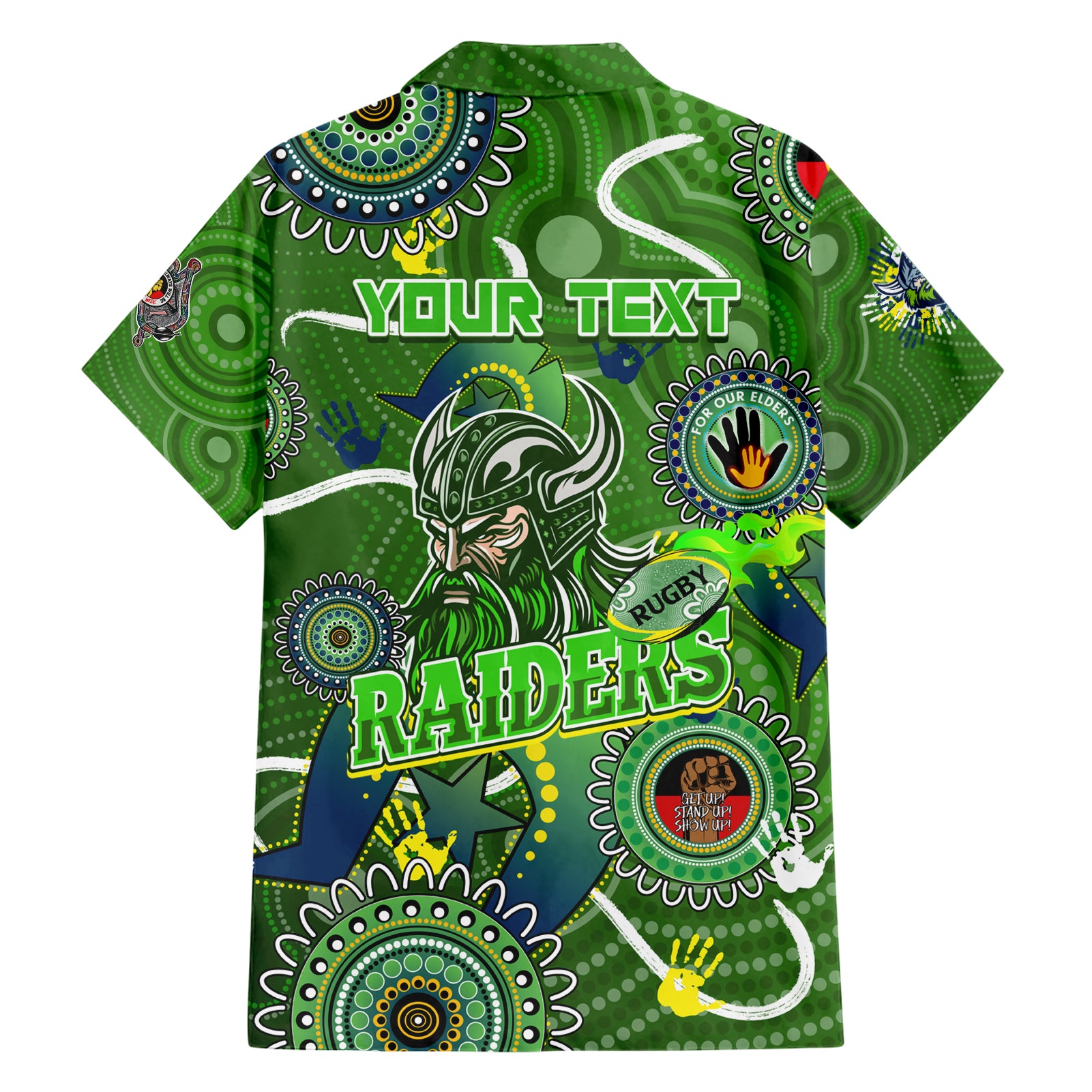 Personalised NAIDOC Week 2024 Raiders Hawaiian Shirt Australia Fire Burning - Vibe Hoodie Shop