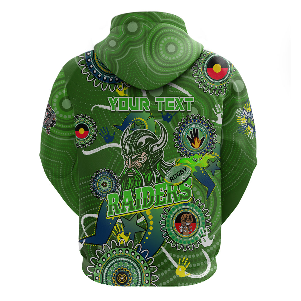 Personalised NAIDOC Week 2024 Raiders Hoodie Australia Fire Burning - Vibe Hoodie Shop