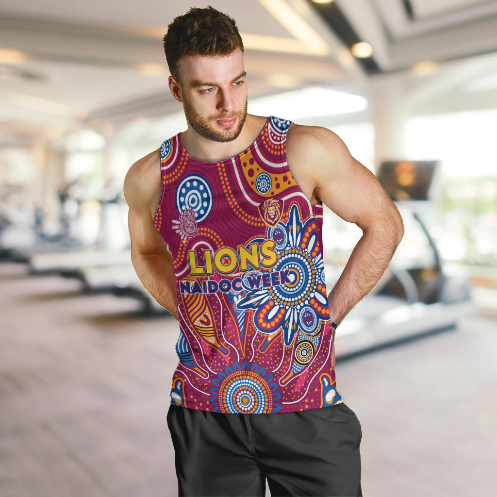 Personalised Crows NAIDOC Week 2024 Men Tank Top Aussie Aboriginal Art - Vibe Hoodie Shop