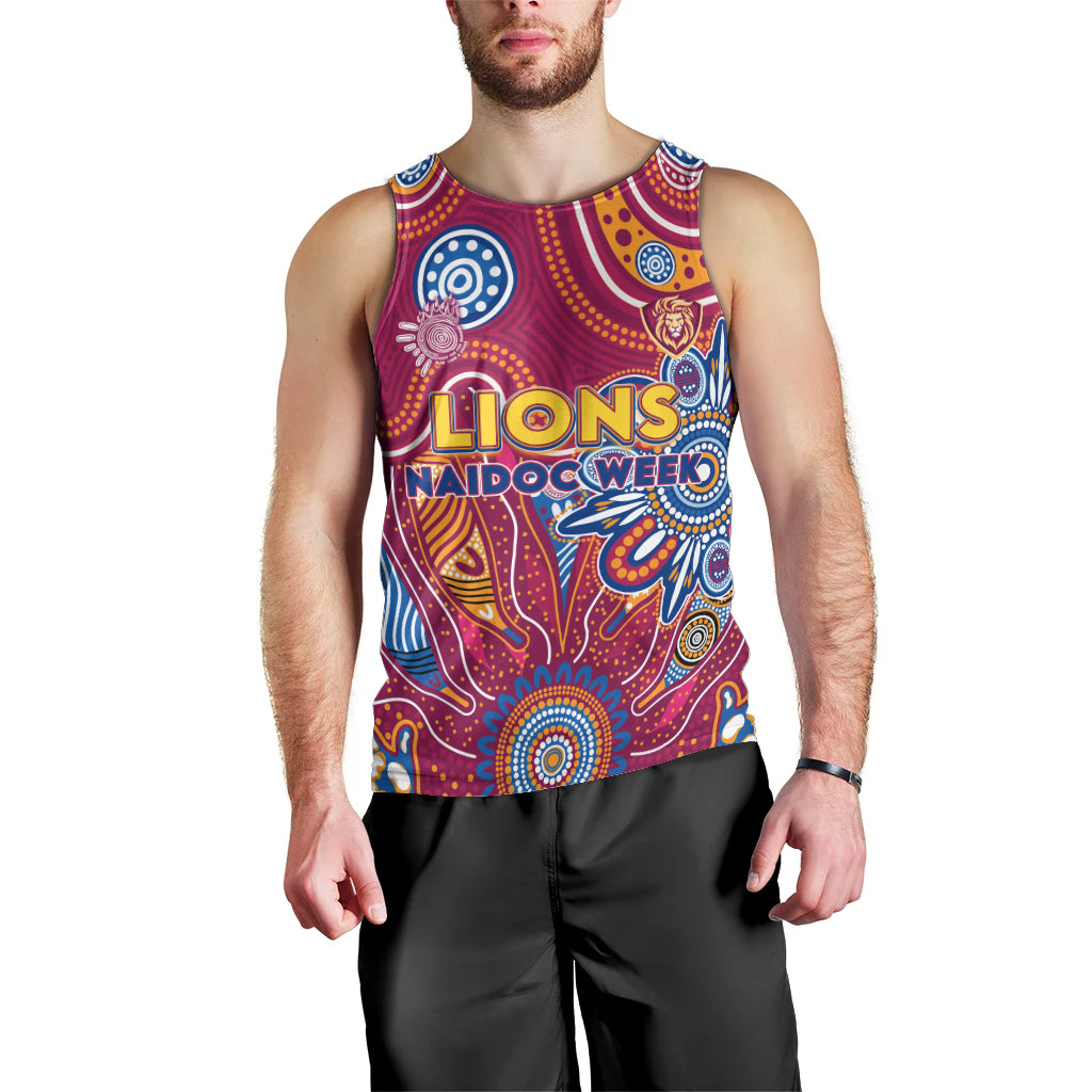 Personalised Crows NAIDOC Week 2024 Men Tank Top Aussie Aboriginal Art - Vibe Hoodie Shop