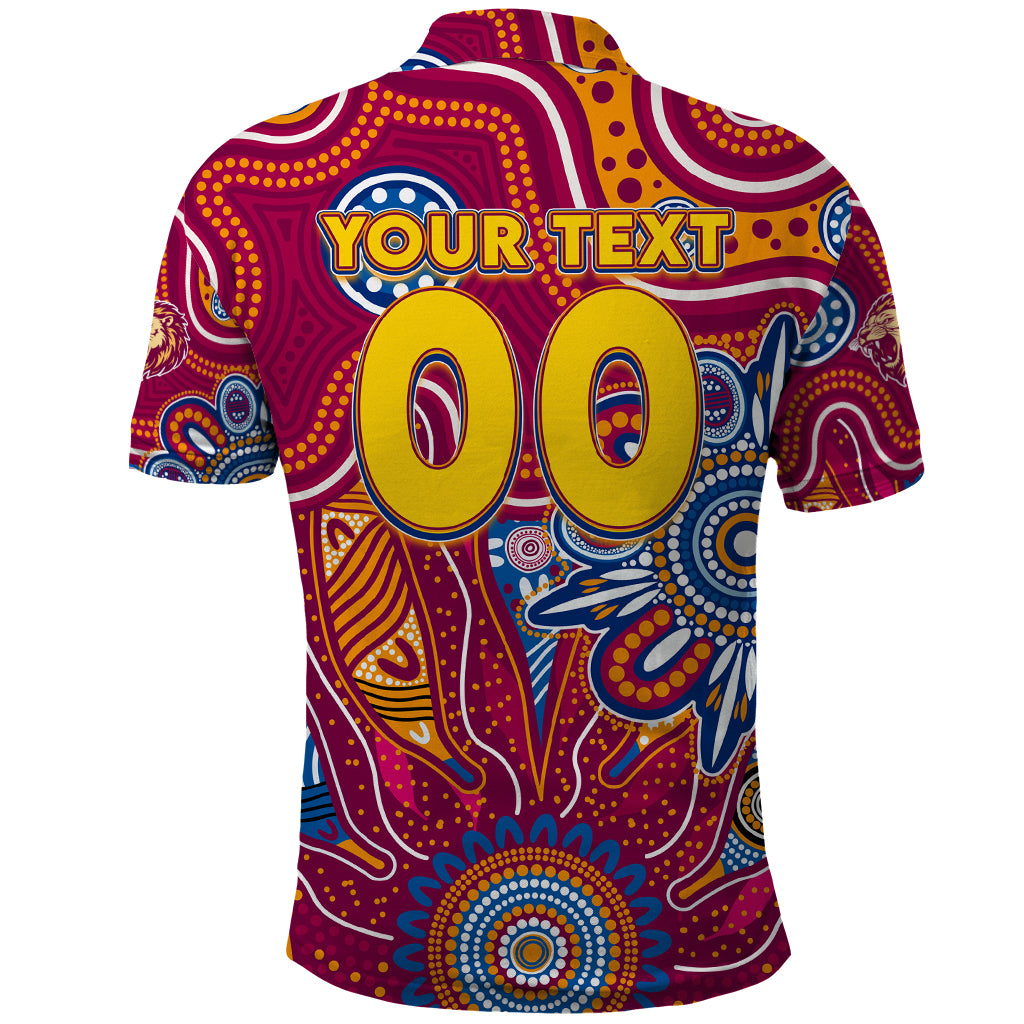Personalised Crows NAIDOC Week 2024 Polo Shirt Aussie Aboriginal Art - Vibe Hoodie Shop