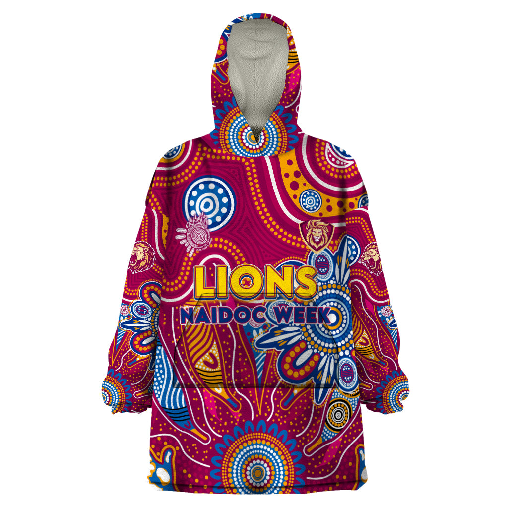 Personalised Crows NAIDOC Week 2024 Wearable Blanket Hoodie Aussie Aboriginal Art - Vibe Hoodie Shop