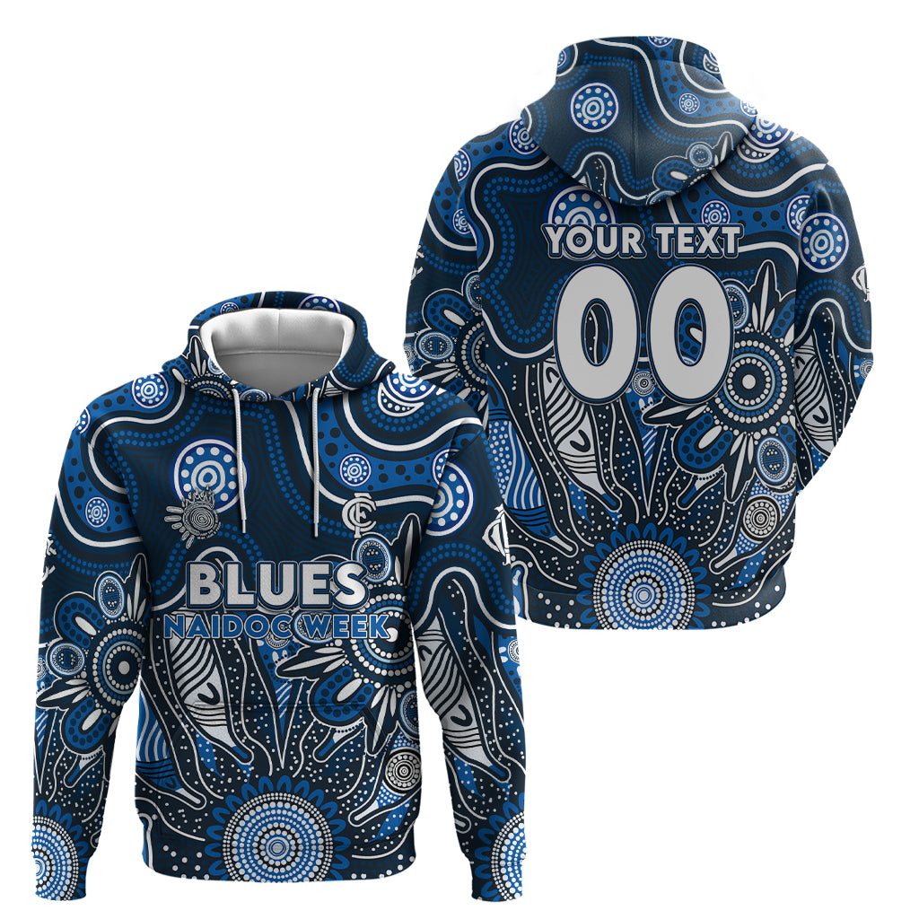 Personalised Blues NAIDOC Week 2024 Hoodie Aussie Aboriginal Art - Vibe Hoodie Shop