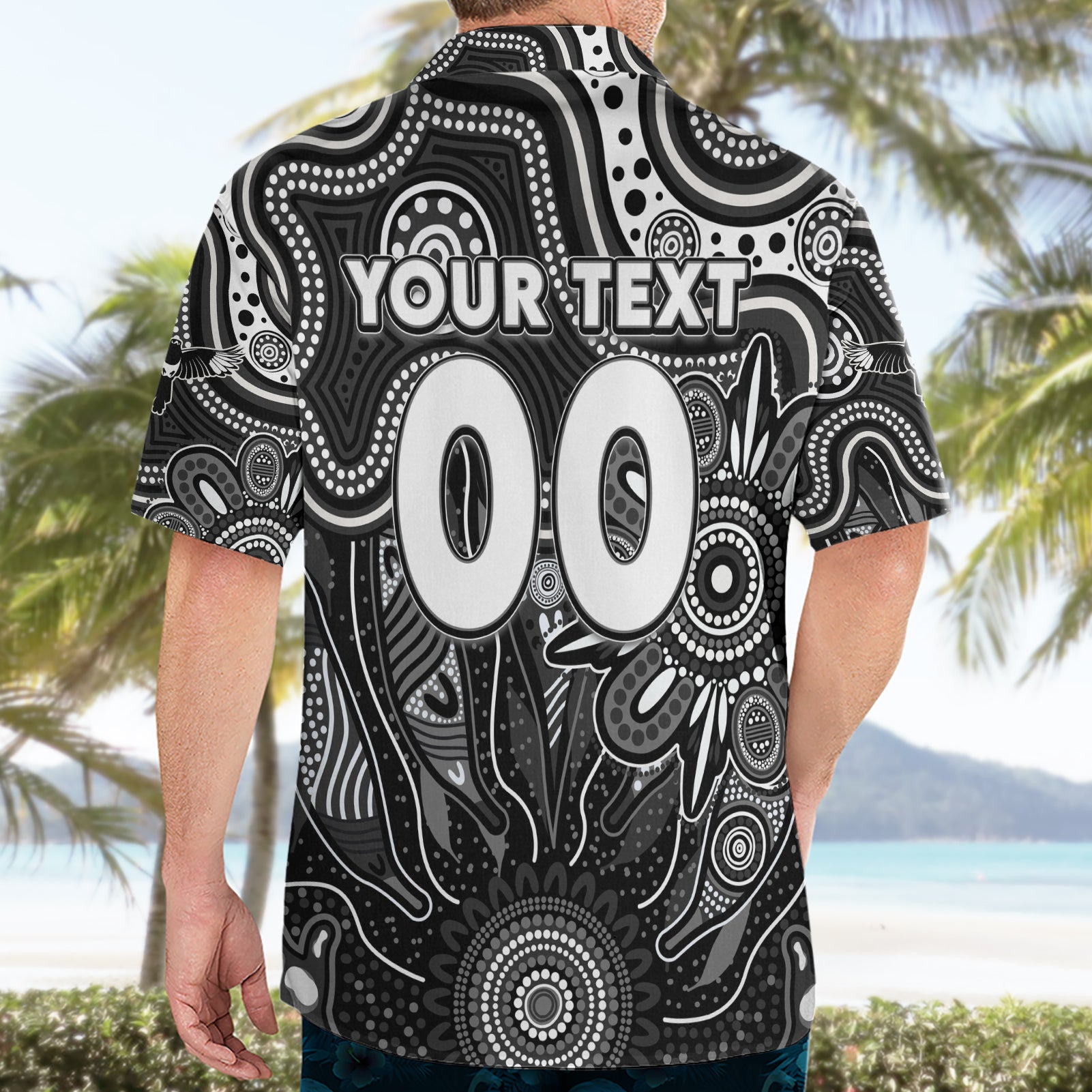 Personalised Magpies NAIDOC Week 2024 Hawaiian Shirt Aussie Aboriginal Art - Vibe Hoodie Shop