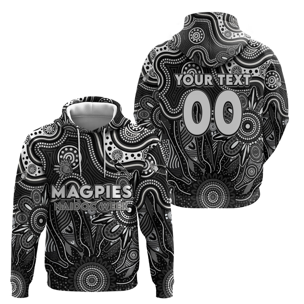 Personalised Magpies NAIDOC Week 2024 Hoodie Aussie Aboriginal Art - Vibe Hoodie Shop