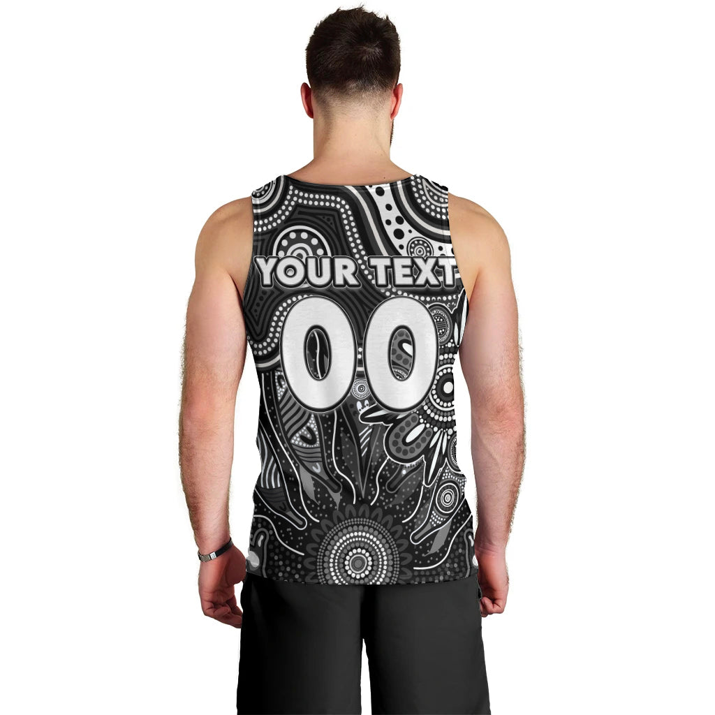 Personalised Magpies NAIDOC Week 2024 Men Tank Top Aussie Aboriginal Art - Vibe Hoodie Shop