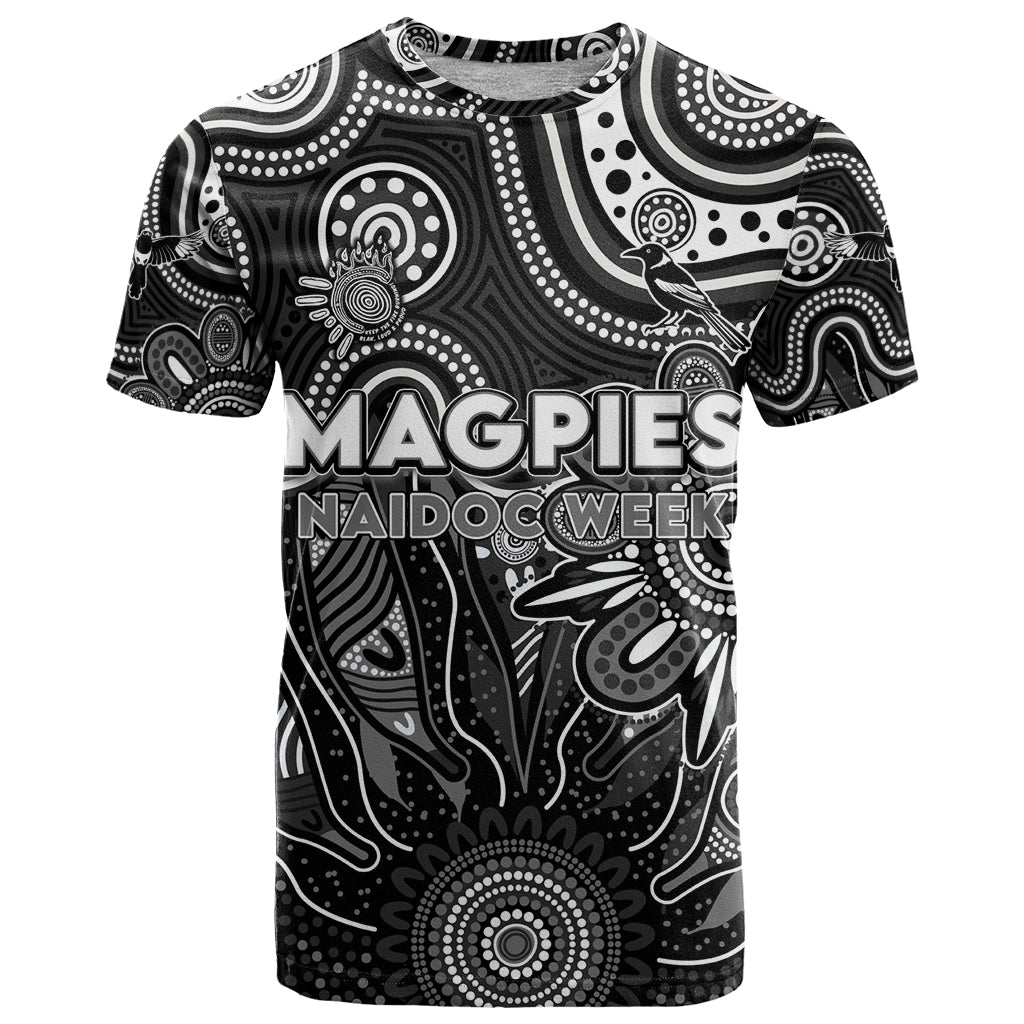 Personalised Magpies NAIDOC Week 2024 T Shirt Aussie Aboriginal Art - Vibe Hoodie Shop