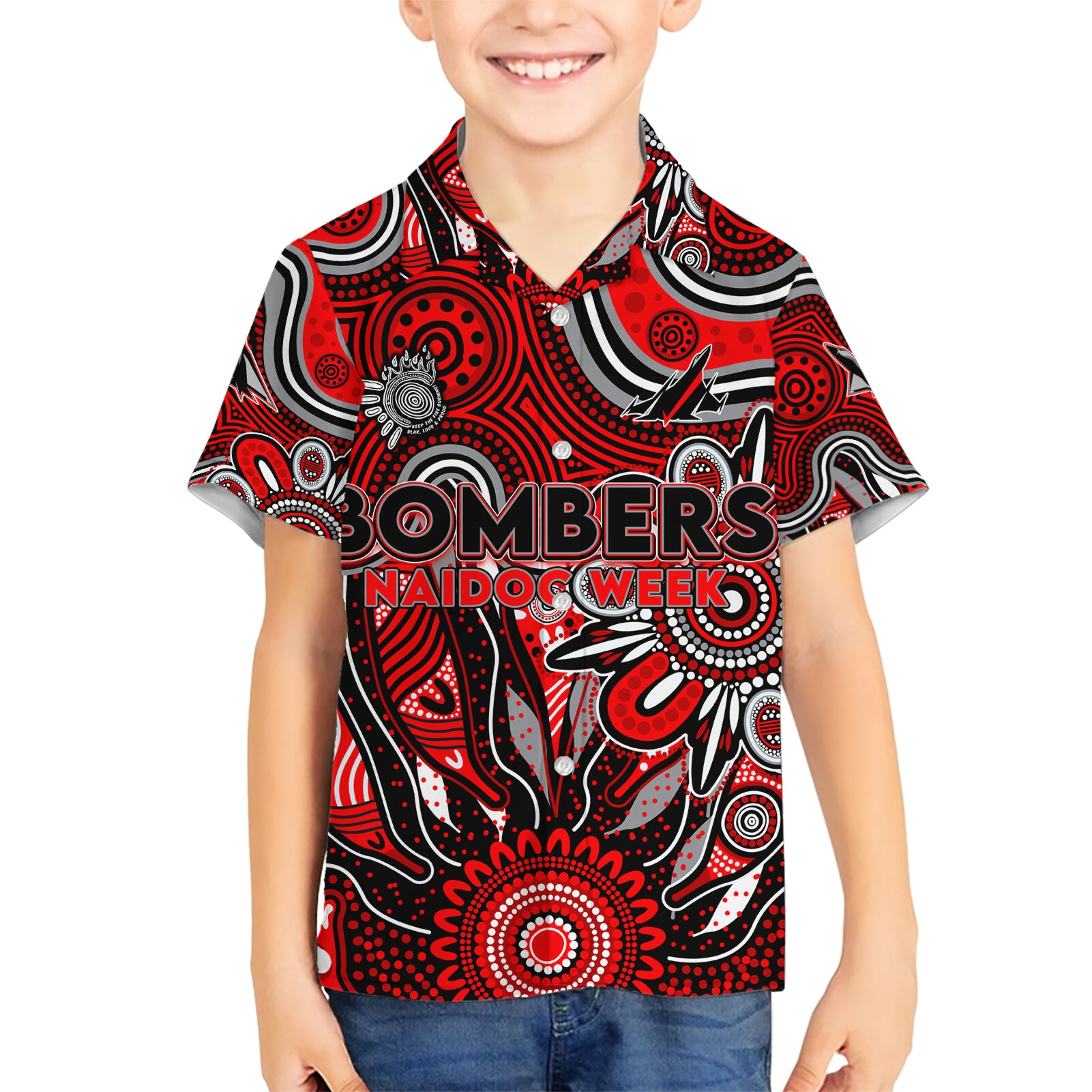 Personalised Bombers NAIDOC Week 2024 Hawaiian Shirt Aussie Aboriginal Art - Vibe Hoodie Shop