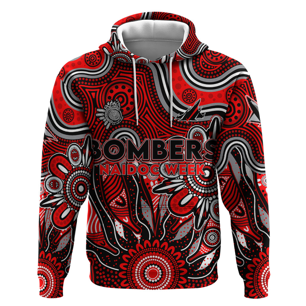 Personalised Bombers NAIDOC Week 2024 Hoodie Aussie Aboriginal Art - Vibe Hoodie Shop