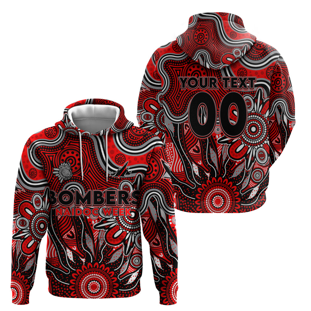 Personalised Bombers NAIDOC Week 2024 Hoodie Aussie Aboriginal Art - Vibe Hoodie Shop