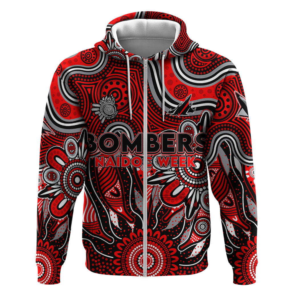 Personalised Bombers NAIDOC Week 2024 Hoodie Aussie Aboriginal Art - Vibe Hoodie Shop