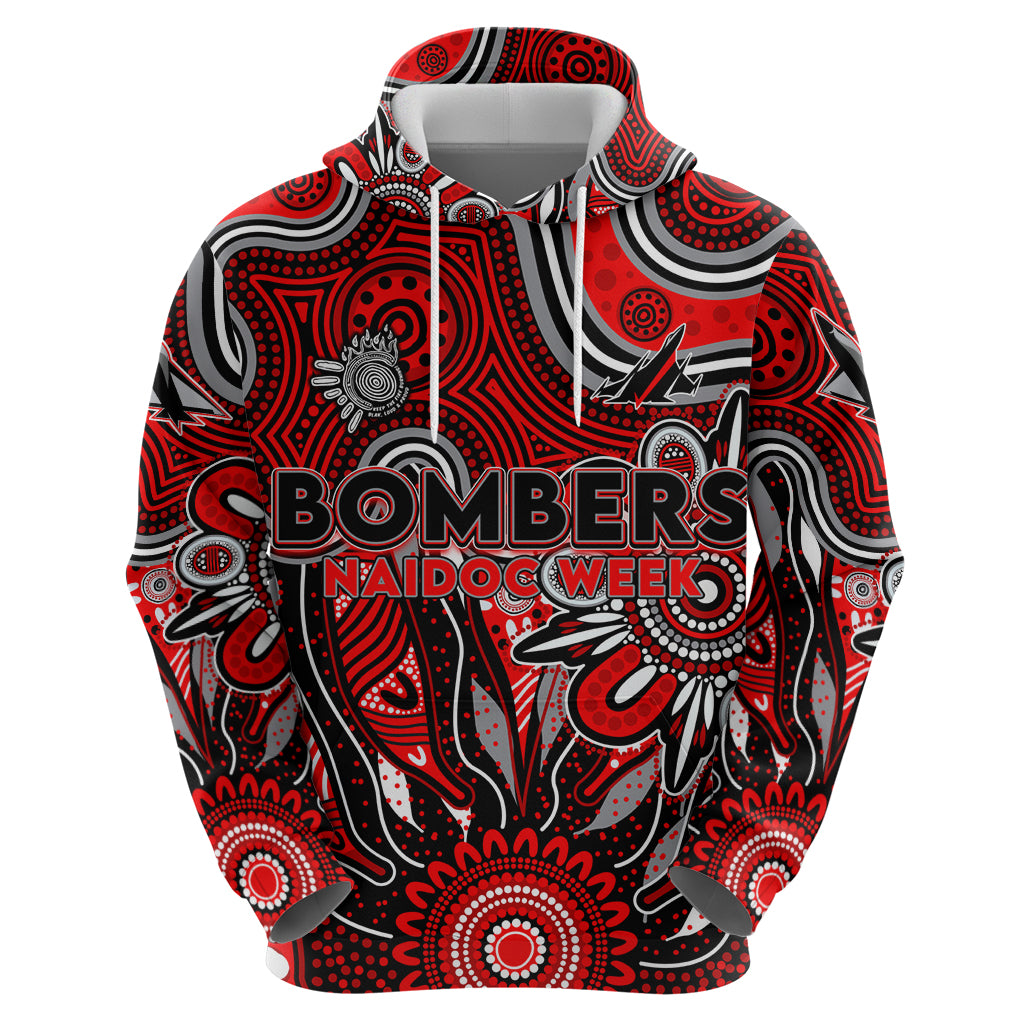 Personalised Bombers NAIDOC Week 2024 Hoodie Aussie Aboriginal Art - Vibe Hoodie Shop