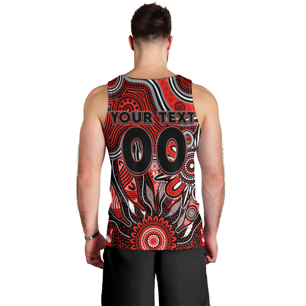 Personalised Bombers NAIDOC Week 2024 Men Tank Top Aussie Aboriginal Art - Vibe Hoodie Shop