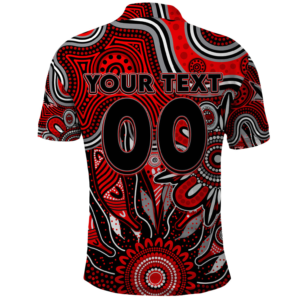 Personalised Bombers NAIDOC Week 2024 Polo Shirt Aussie Aboriginal Art - Vibe Hoodie Shop