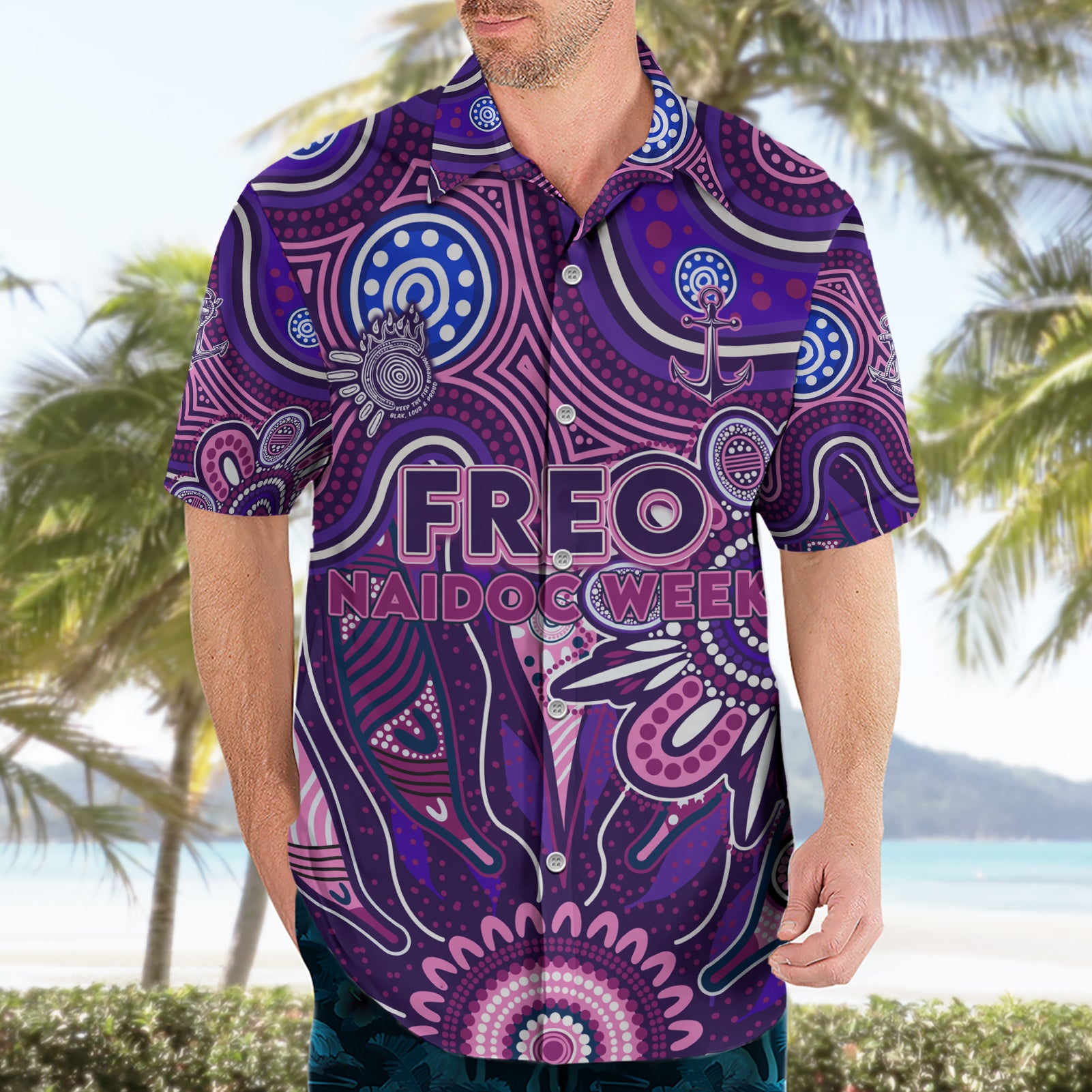 Personalised Freo NAIDOC Week 2024 Hawaiian Shirt Aussie Aboriginal Art - Vibe Hoodie Shop