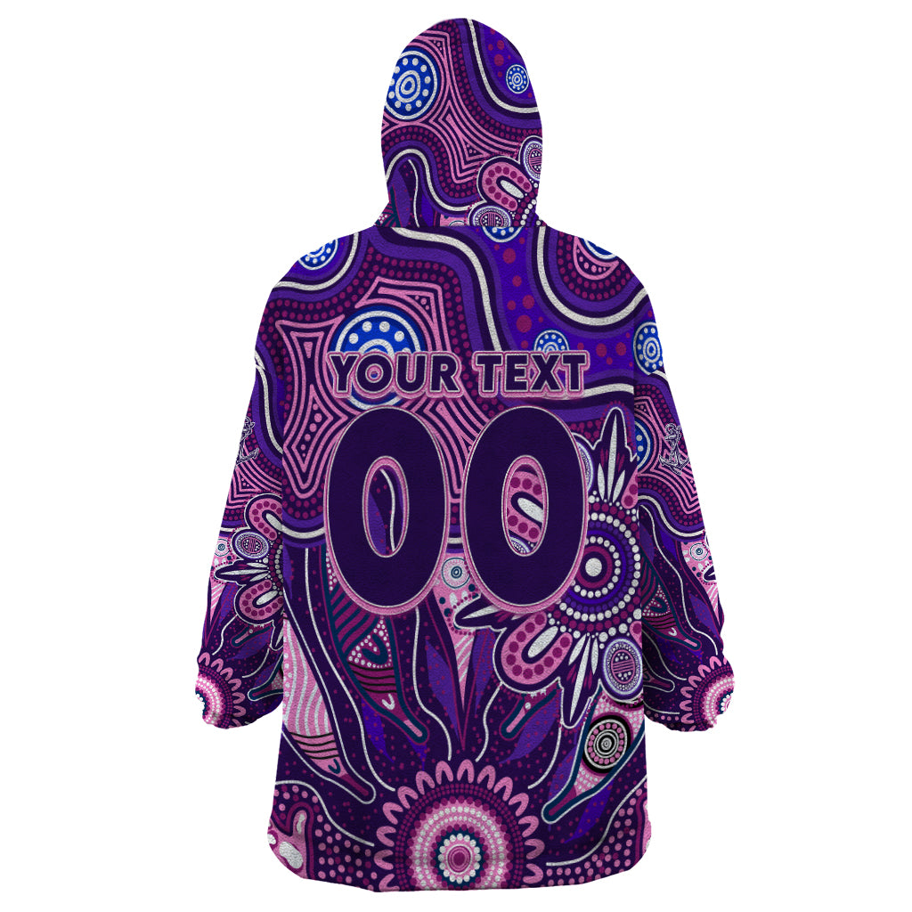 Personalised Freo NAIDOC Week 2024 Wearable Blanket Hoodie Aussie Aboriginal Art - Vibe Hoodie Shop