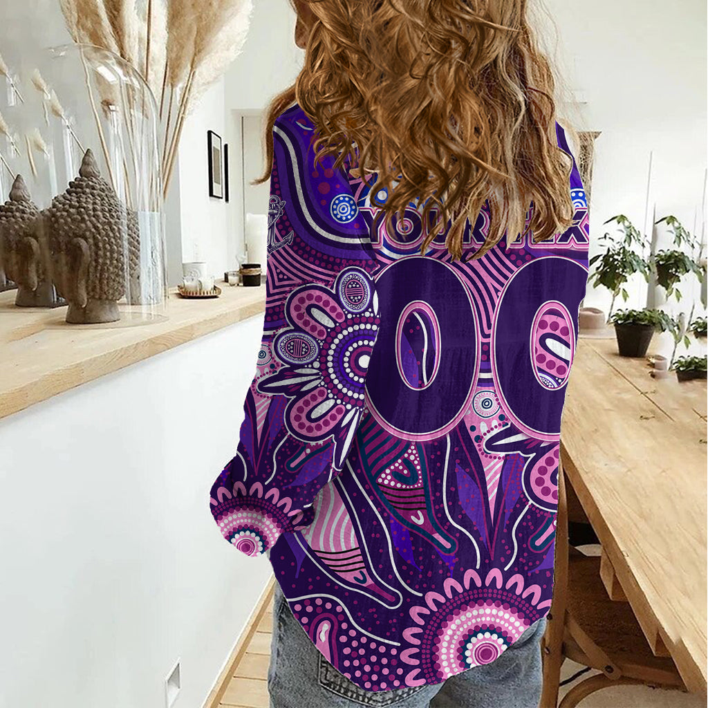 Personalised Freo NAIDOC Week 2024 Women Casual Shirt Aussie Aboriginal Art - Vibe Hoodie Shop