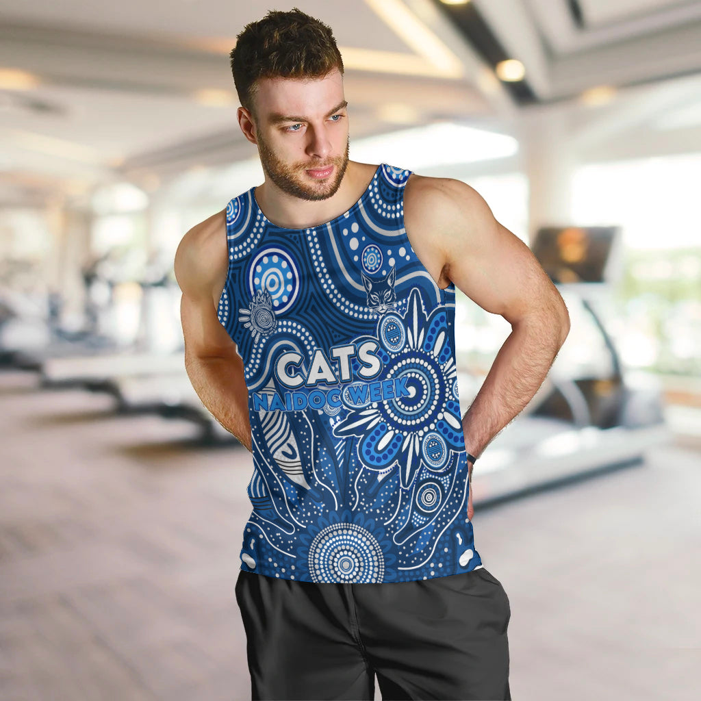 Personalised Cats NAIDOC Week 2024 Men Tank Top Aussie Aboriginal Art - Vibe Hoodie Shop